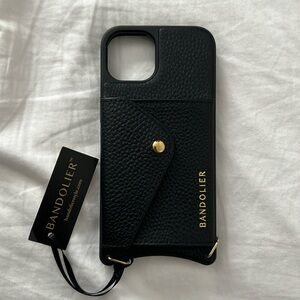 NWT Bandolier Sarah Pebbled Leather iPhone 13 case